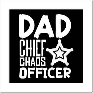 Dad Chief Chaos Officer - Funny Father gift for Husband Posters and Art